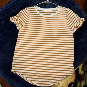 Orange Striped Shirt